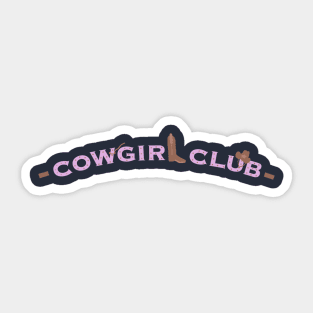 Cowgirl club Sticker